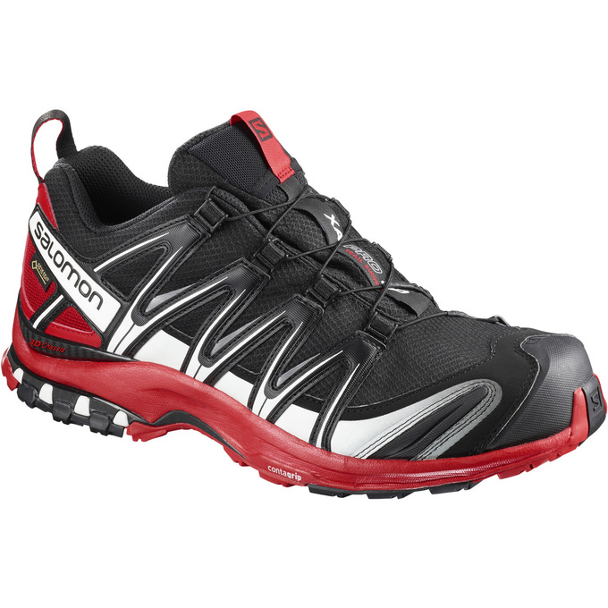 Salomon XA PRO 3D GTX® Zapatillas Trail Running Hombre - Negras / Rojas - Colombia (85029-JTWZ)